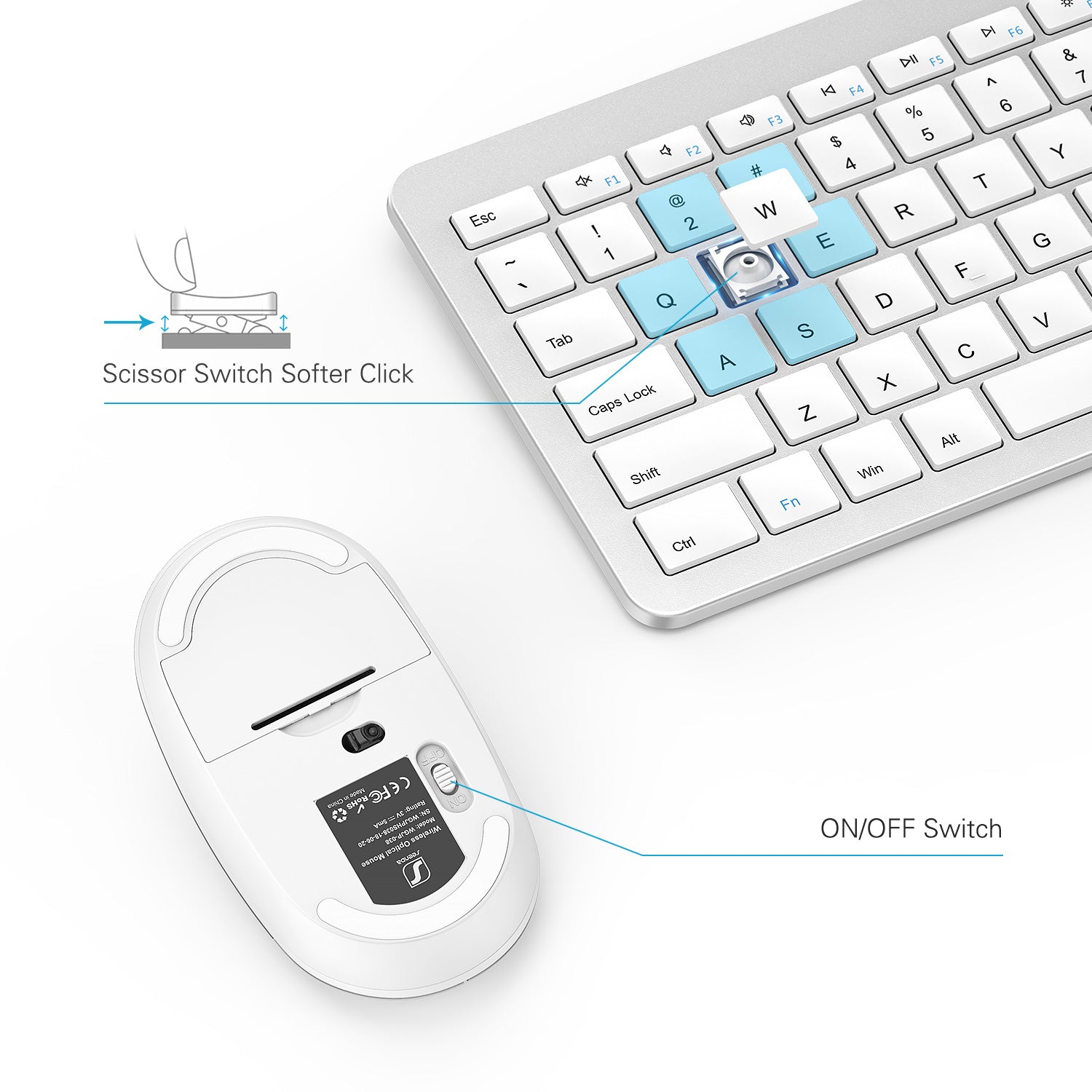 WGJP-038 Wireless Keyboard and Mouse Combo