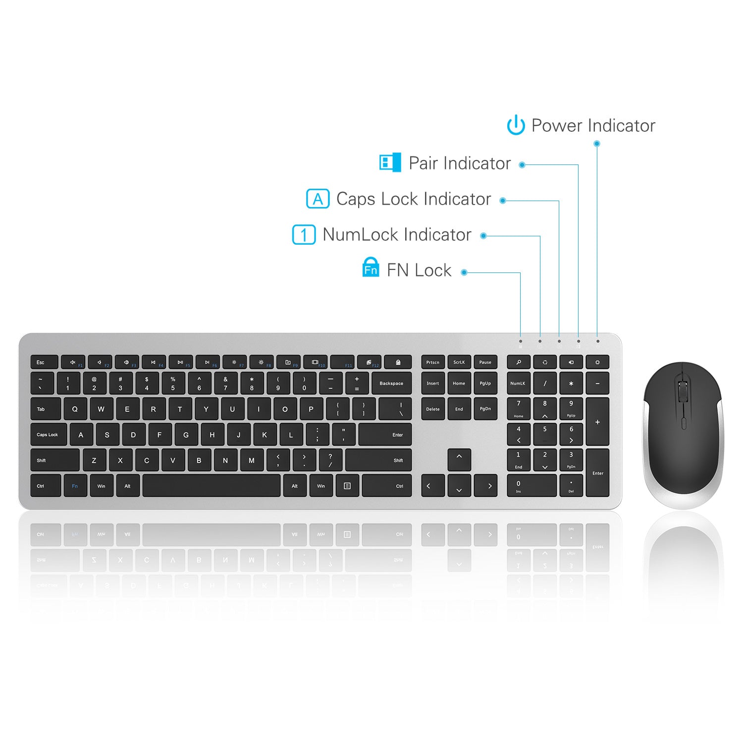 WGJP-038 Wireless Keyboard and Mouse Combo