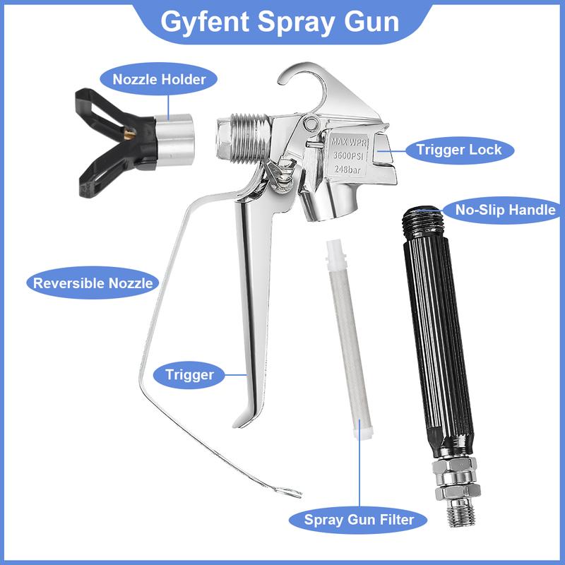 Handheld Airless Paint Sprayer Kit | Universal Paint Spray Gun for Home & Construction | Ideal Gift for Men