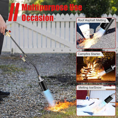 🔥 Portable Propane Torch with Storage Bag – 1,280,000 BTU Heavy-Duty Blow Torch with 10FT Hose & Built-in Igniter for Gardening, Roofing, and Outdoor Use
