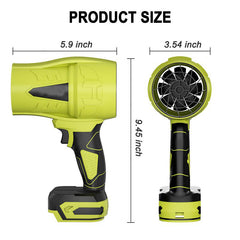 Cordless Turbo Jet Blower – Powerful Leaf & Snow Blower, Brushless Motor Handheld Air Duster for Car Drying, Home & Garden Cleaning